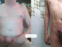 Asian Chinese twink (ming) Skyping with daddy Richard